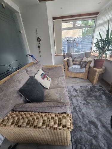 Rattan piece sofa and chair - piece,