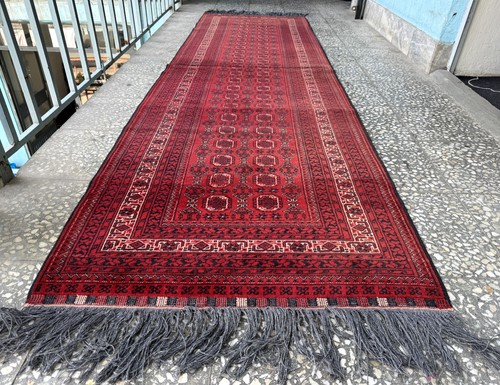 3x9 afghan hand knotted - afghan,