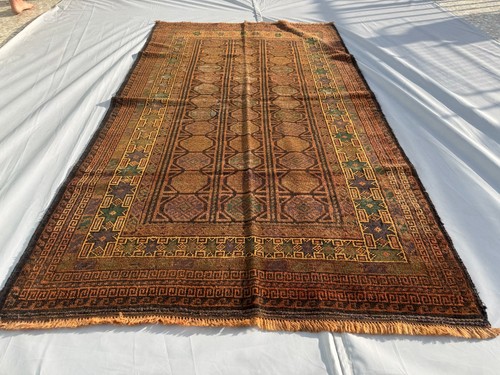 4x7 afghan hand knotted - afghan,