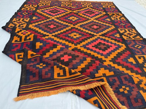 6x8 afghan handwoven - afghan,