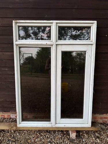 Wooden casement window white - wooden,