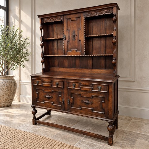 Antique oak jacobean style - antique,
