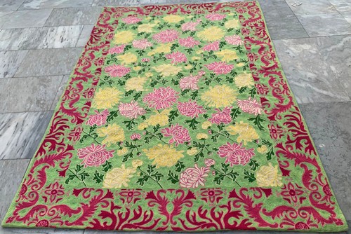 Vintage aubusson rug french - aubusson, rug: