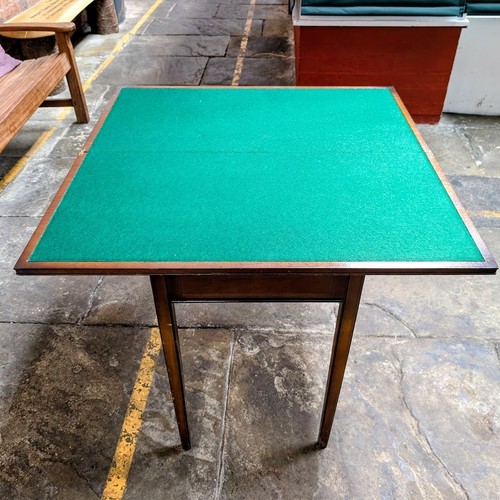 Antique folding card - antique, table
