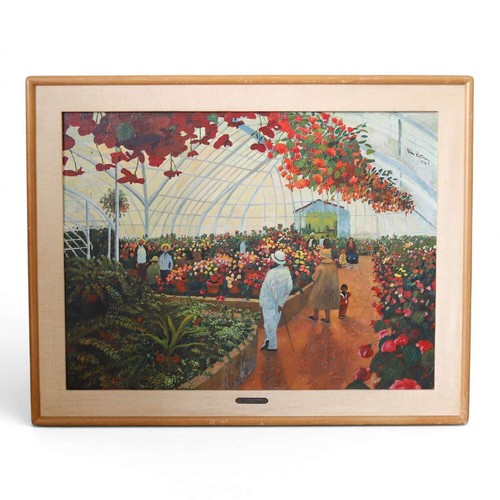 Large 1976 oil canvas - on,