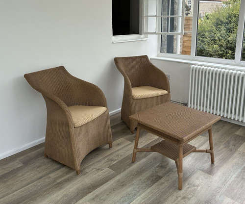 Lloyd loom bistro set square - lloyd,