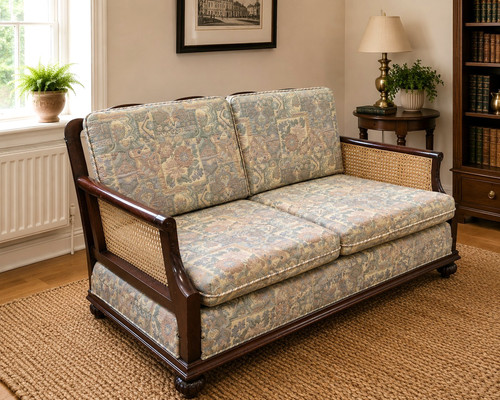 Art deco bergere cane seater - bergere, 2
