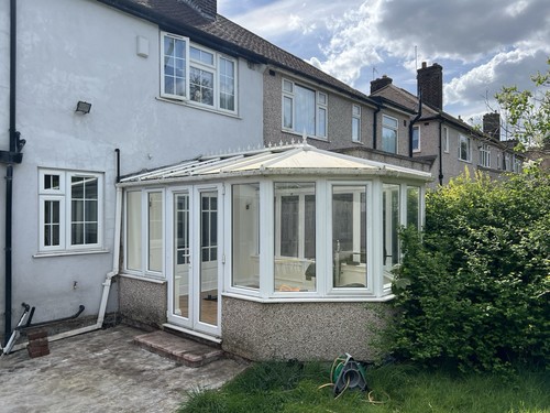 White full height lean - height, upvc