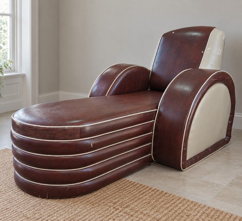 Art deco chaise longue - art,